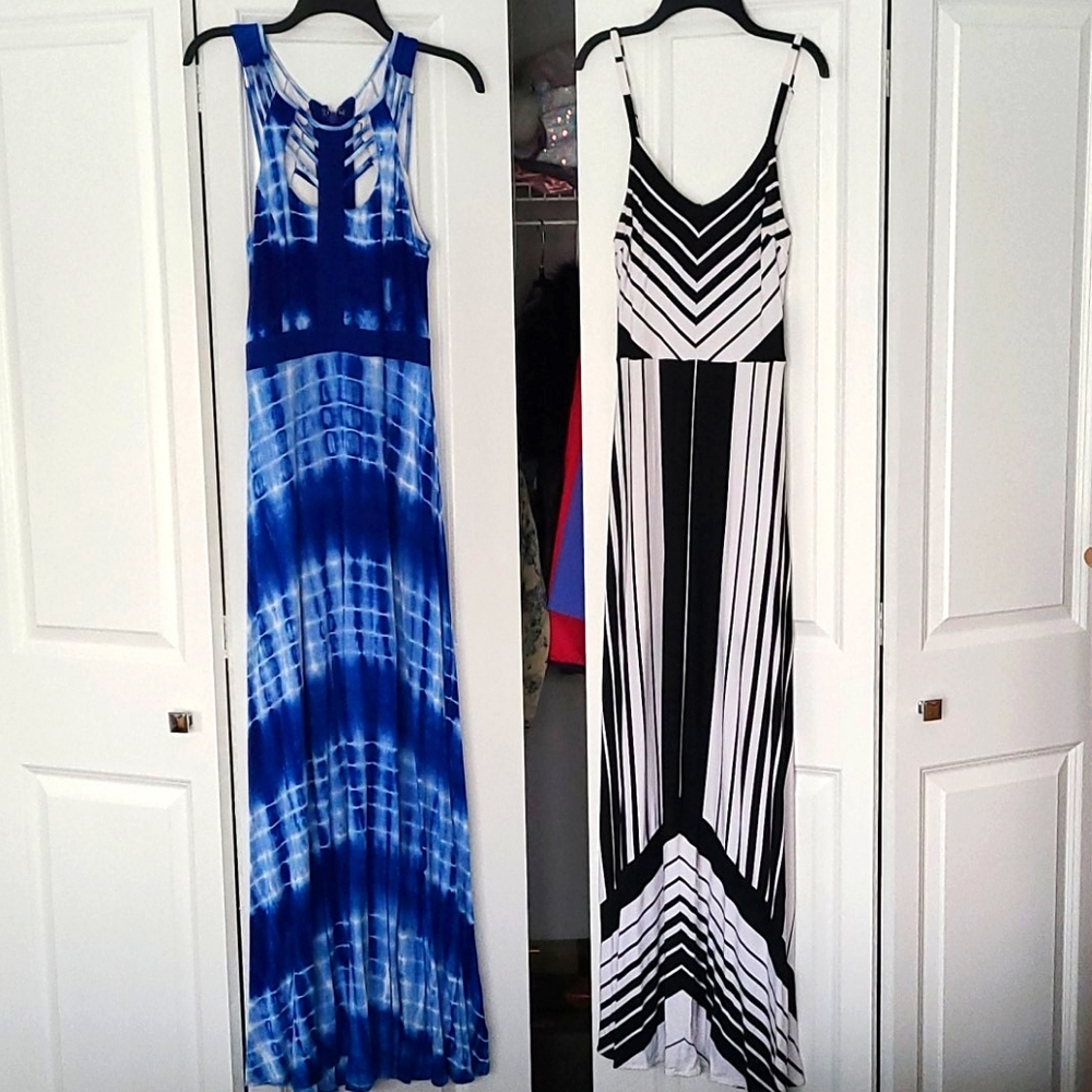 Two Bebe maxi dresses